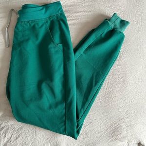 Figs Hunter Green Zamora Jogger Scrub Bottoms